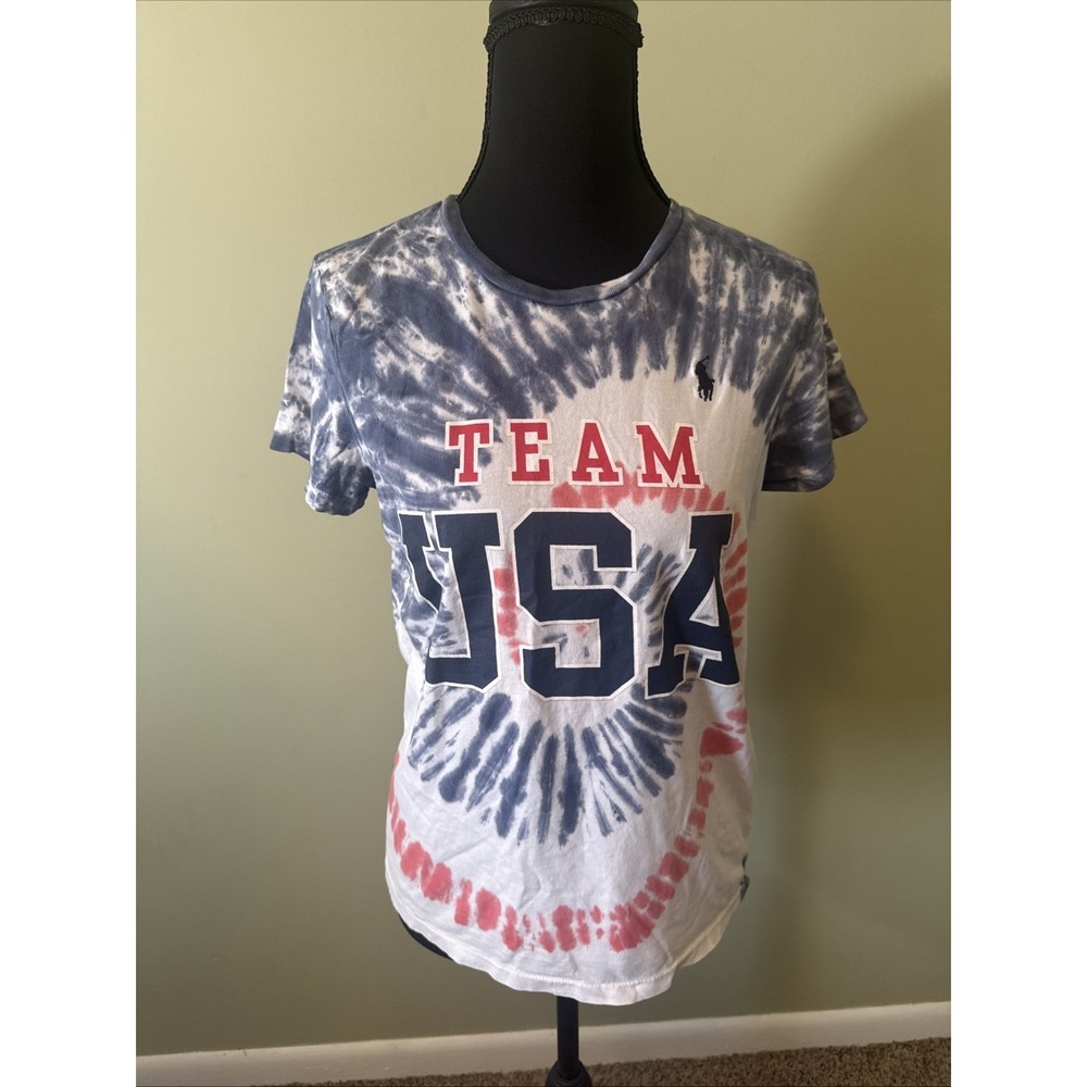 Polo Ralph Lauren Team USA Tie Dye T Shirt Mens XS 2020 Olympic Official America